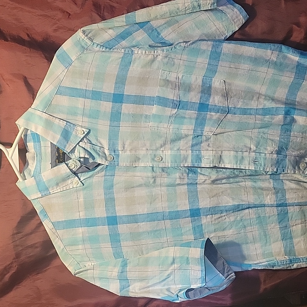 Clubroom plaid button up sz SM